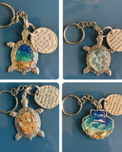 Load image into Gallery viewer, Mon March 17 j11am "Shell in Your Pocket" UV Ocean Resin Pour Keychain