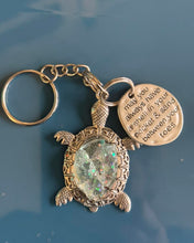 Load image into Gallery viewer, Mon March 17 j11am "Shell in Your Pocket" UV Ocean Resin Pour Keychain