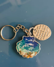 Load image into Gallery viewer, Mon March 17 j11am "Shell in Your Pocket" UV Ocean Resin Pour Keychain