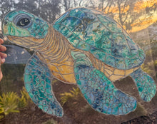 Load image into Gallery viewer, Sat May 3 11am XL 16x20 Stanly the Sea Turtle Stained Glass Workshop