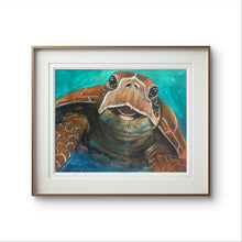 Load image into Gallery viewer, Sun May 18th 11am 11x14 Sea Turtle in Acrylics