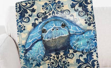 Load image into Gallery viewer, Fri April 11 11am Hand Painted Sea Turtle Pillow Workshop