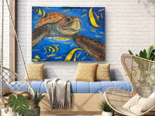 Load image into Gallery viewer, Sat June 21 11am "Swimming With The Angels" 16x20 Acrylics Workshop