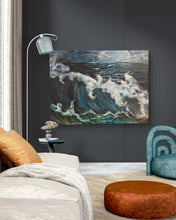 Load image into Gallery viewer, Sun July 13 11am "Moonrise" 16x20 Acrylics Workshop