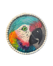 Load image into Gallery viewer, Sun Aug 10 11 am Large Parrot Wood Bead Canvas