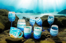 Load image into Gallery viewer, Sat Sept 6 11am Wine Glass and Tray UV Ocean Resin Pour Workshop