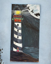 Load image into Gallery viewer, Sat Nov 22 11am "Leave A Light On For Santa" 12x24 Acrylics Workshop