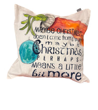 Load image into Gallery viewer, Sun Nov 16 11am Grinchmas Magic: A Holiday Art Experience with Sherry PAINTED PILLOW