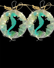 Load image into Gallery viewer, Mon Dec 8 11am Join Nancy and Patti for a Fun Friends Day Out Making 2 Sea Glass Wreath Ornaments