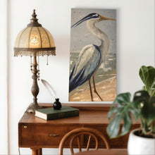 Load image into Gallery viewer, Sunday Jan 18 11am "Softness" Blue Heron 12x24 Acrylics Workshop