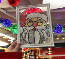 Load image into Gallery viewer, Thur Dec 11 8x10 Stain Glass Santa Workshop