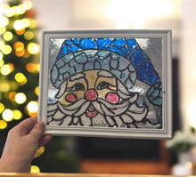 Load image into Gallery viewer, Thur Dec 11 8x10 Stain Glass Santa Workshop