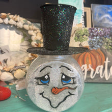 Load image into Gallery viewer, Sun Nov 23 11am 2 Tier Snowman cookie/candy Jar Workshop