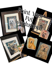 Load image into Gallery viewer, Sat July 18 11am Paint Your Pet Portrait Workshop