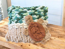 Load image into Gallery viewer, Sat March 14 11am Sea Turtle Loopy Yarn Pillow