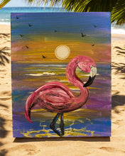 Load image into Gallery viewer, Fri Feb 27 8am Coffee and Canvas Flamingo Workshop