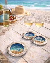Load image into Gallery viewer, Sun June 28 11am 3D Ocean Resin Pour Coaster Set of 2 Workshop