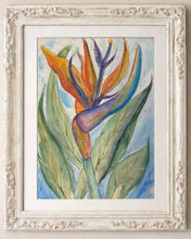 Load image into Gallery viewer, Thur March 12 8am Coffee and Canvas Bird O Paradise