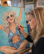 Load image into Gallery viewer, Sun June 21 11am "Free Spirit" Oversize Canvas in Acyrlics