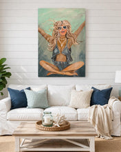 Load image into Gallery viewer, Sun June 21 11am "Free Spirit" Oversize Canvas in Acyrlics