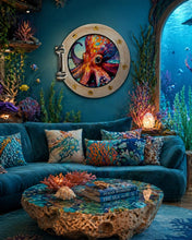 Load image into Gallery viewer, Thur June 4 8am Coffee and Canvas Octopus Porthole