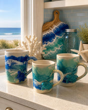 Load image into Gallery viewer, Mon July 20 11am Ocean Resin Pour Sea Turtle Coffee Mug Workshop