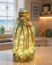 Load image into Gallery viewer, Wed Sept 30 8am Coffee and Crafts Wed. Fairly LIght Sea Glass Jars