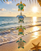 Load image into Gallery viewer, Thur Nov 26 10am ANNUAL THANKSGIVING DAY CRAFT Set of Fire and Ice Sea Turtle Ornaments