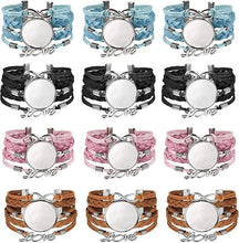 Load image into Gallery viewer, Sat March 1 11am Ocean Resin Pour Leatherette Bracelet