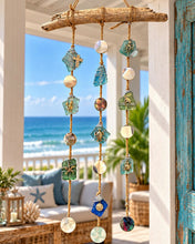 Load image into Gallery viewer, Thur Nov 12 11am Wire Wrap Sea Glass Mirror Windchime