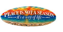 Load image into Gallery viewer, Thur Dec 10 11am 18" Peace Season Surfboard Sign Workshop