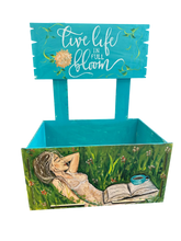 Load image into Gallery viewer, Sun March 23 10amExtra Large Hand Painted "Finding Me" Planter