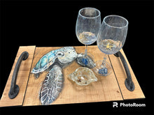Load image into Gallery viewer, Mon March 11  11am Sea Turtle Resin Wood Tray
