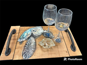 Mon March 11  11am Sea Turtle Resin Wood Tray
