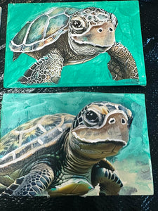 Sun June 23 11am Set of 6 4x6 Canvas Paintings/Cards