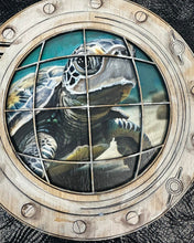 Load image into Gallery viewer, ONLINE WORKSHOP Set of 4 Sea Turtle Portholes
