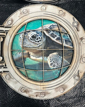 Load image into Gallery viewer, ONLINE WORKSHOP Set of 4 Sea Turtle Portholes
