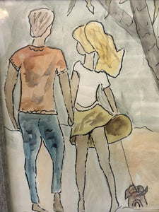 Mon August 12 11am "Beach Date" Acrylic Wash