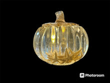 Load image into Gallery viewer, Wed Aug 14 11am 4&quot;  Coastal Resin Pumpkin Jar with Lid
