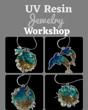 Load image into Gallery viewer, Fri July 18 11am  ~ UV  RESIN POUR JEWELRY WORKSHOP ~ ARTIST CHOICE
