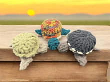 Load image into Gallery viewer, Sun July 27 11am Sea Turtle Chunky Yarn Pillow
