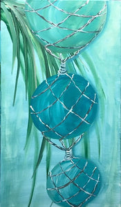 Thur Aug 7 8am Coffee and Canvas Glass Buoy Workshop