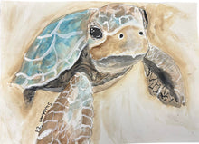 Load image into Gallery viewer, Sept 19 8am Coffee and Canvas &quot;Bodi The Baby Sea Turtle&quot;
