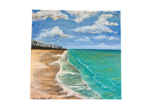 Sunday June 15 11am "Caribbean Calm" 20x20 Acrylics