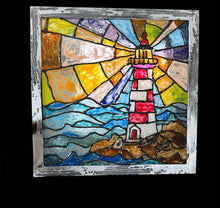Load image into Gallery viewer, Sat June 14 11am Light House Stain Glass Class
