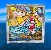 Load image into Gallery viewer, Sat Aug 2 11am Stain Glass Light House Workshop
