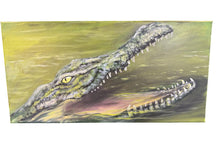 Load image into Gallery viewer, Sun Sept 7 11am 12x24 Alligator in Acyrlics
