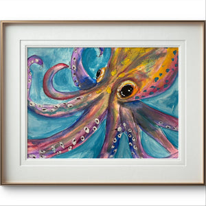 Thur July 17 8am Coffee and Canvas Acrylic Wash Octopus