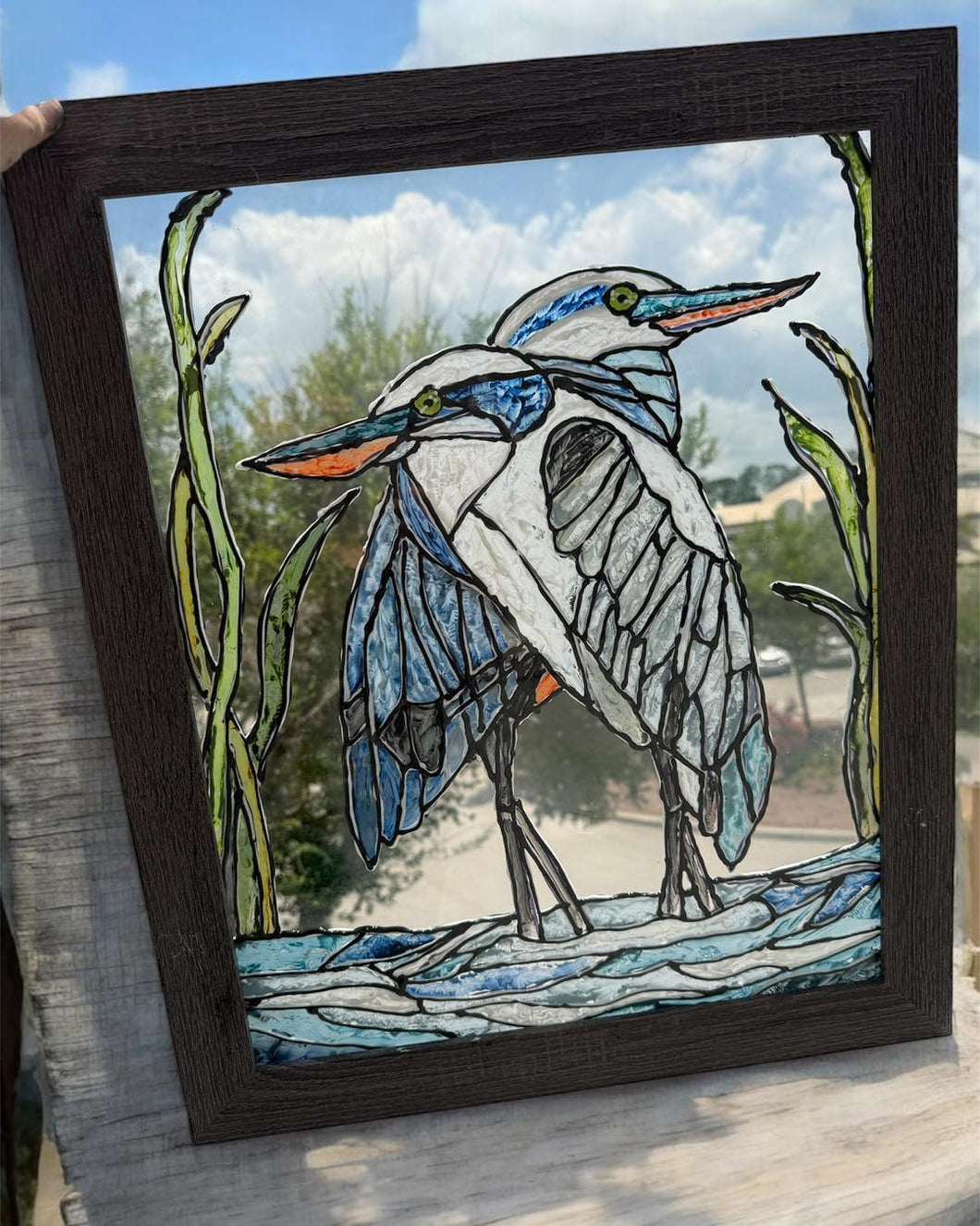 Sun July 6 11am Blue Heron Stained Glass Workshop