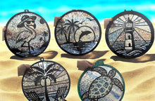 Load image into Gallery viewer, Sat July 19 11am Sea Turtle 2ft Shattered Glass Resin Sun Catcher
